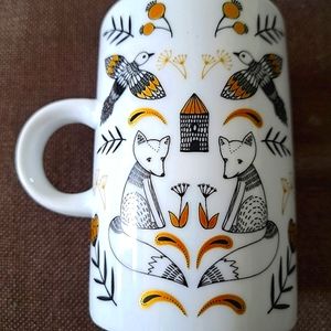 Danica Studio XXXXX Fox ,Geese, Bears. 15 oz Designer Mug One of a Kind! 1995
